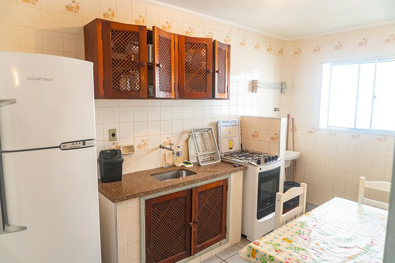 202 - Apartamento Aconchegante Primeira Quadra do mar 2 Vaga
