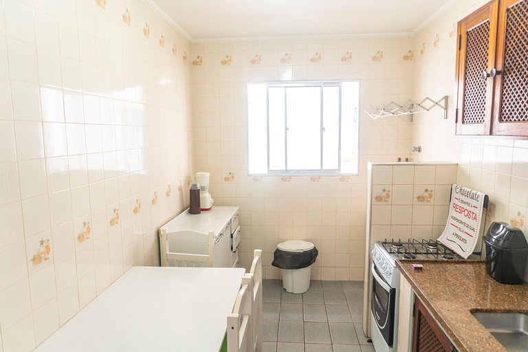 203 - Apartamento Aconchegante Primeira Quadra do mar 2 Vaga