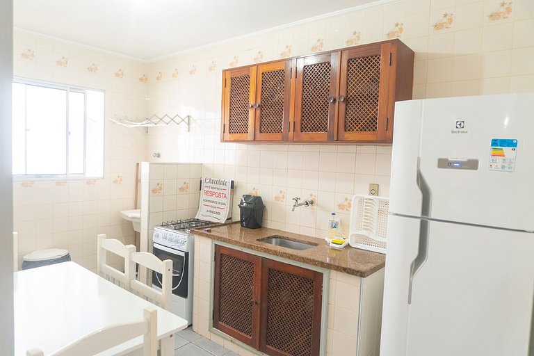 203 - Apartamento Aconchegante Primeira Quadra do mar 2 Vaga