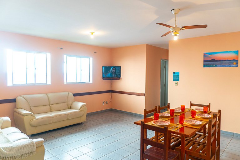 202 - Apartamento Aconchegante Primeira Quadra do mar 2 Vaga