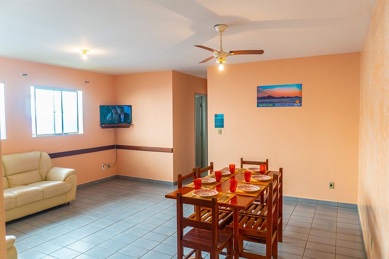 202 - Apartamento Aconchegante Primeira Quadra do mar 2 Vaga